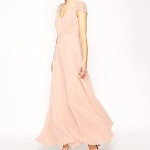 ASOS Blush Kate Lace Maxi Dress